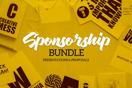 Sponsorship Bundle, a Stationery Template by ZohairKhanLtd