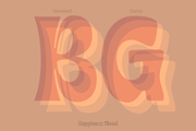 Happiness Mood - Retro Fonts, a Font by madeDeduk (Thumbnail 6 of 9)