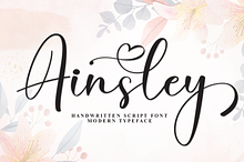 Ainsley | Script Font