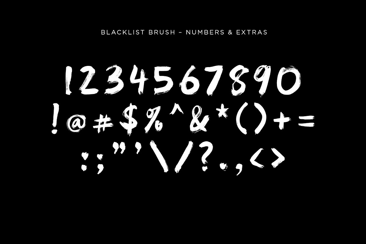 BLACKLIST BRUSH – SINGLE FONT, a Font by Blacklist Studio (Photo 4 of 7)