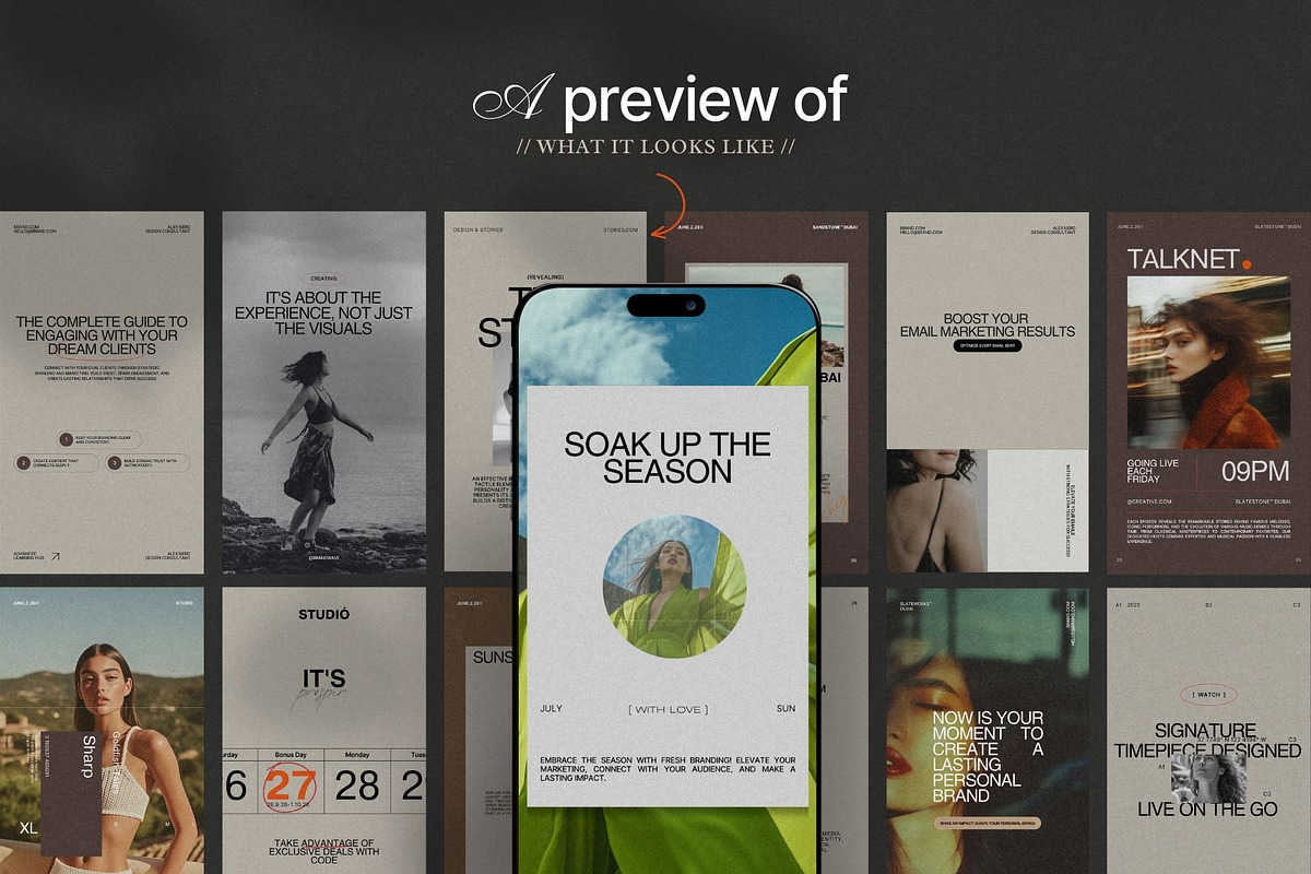 Instagram Stories Template For Canva, a Social Media Template by Crafted Pixel (Photo 3 of 9)