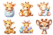 Cute Plush Toy Baby Giraffe Clipart, an Illustration by CreationArt (Thumbnail 5 of 5)