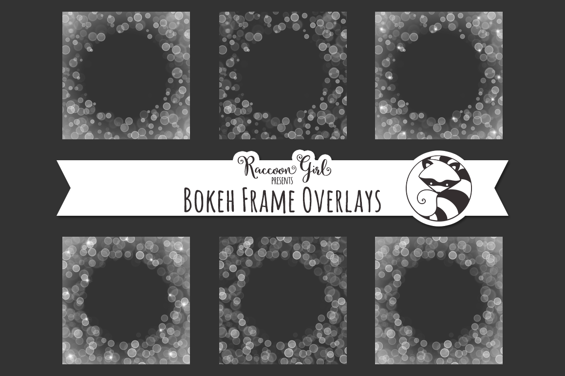 Bokeh Frame Overlays, a Texture Graphic by RaccoonGirl Design