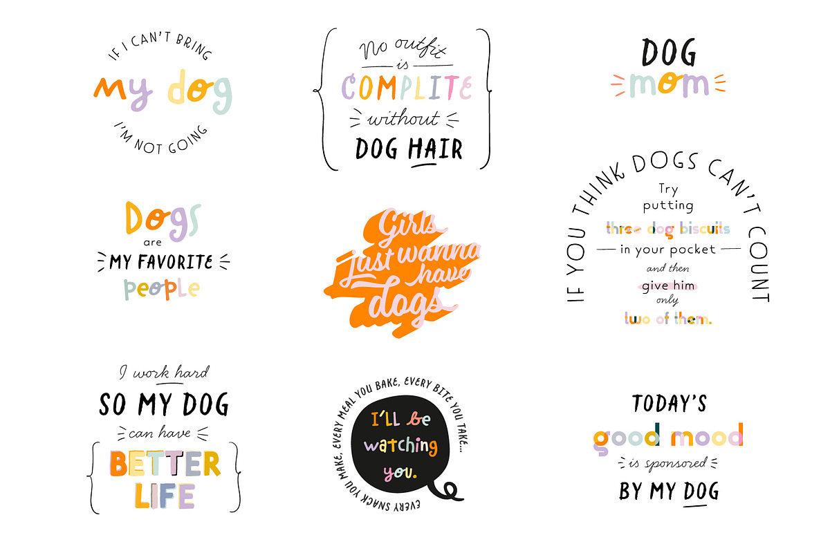Dog Care Essentials & Funny Quotes, an Object Graphic by Ruslana Lubenets (Photo 17 of 19)