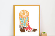 Cowboy boots SVG, cactus SVG, an Object Illustration by TanchaArt (Thumbnail 5 of 6)