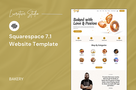 Bakery Squarespace Website Template