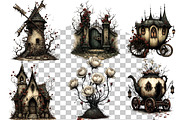 Dark Academia Portraits Gothic Png, an Illustration by one-touch (Thumbnail 10 of 18)