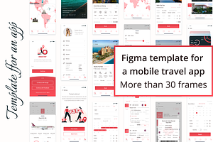 Template layouts for an app. Figma