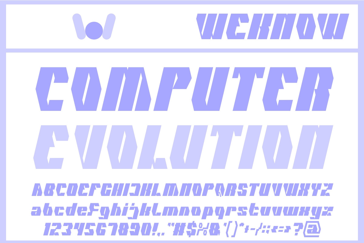 Cybernetic Man font, a Font by weknow (Photo 5 of 8)