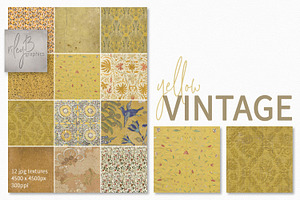 Yellow Vintage Textures