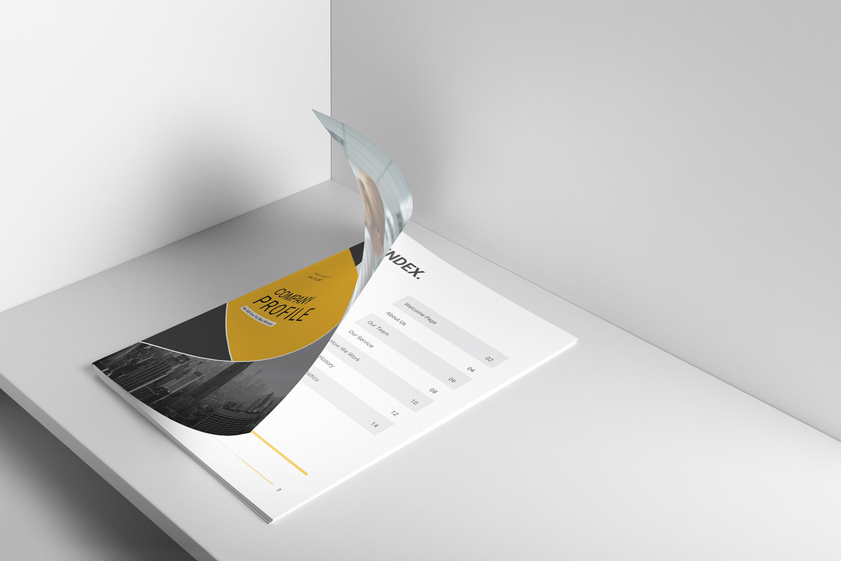 Company Brochure Template, a Brochure Template by DesignCrest (Photo 4 of 12)