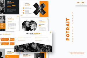 Potrait - Google Slides Template, a Presentation Template by AQR Studio