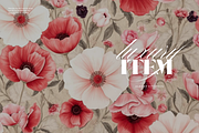 Pastel Floral Backgrounds, a Background Graphic by digital.incubator.yum (Thumbnail 4 of 8)