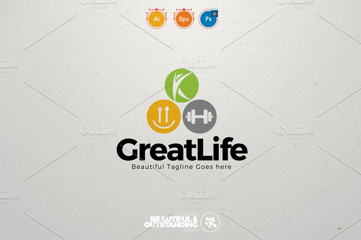 GreatLife, a Branding & Logo Template by KitCreativeStudio2 (Photo 2 of 5)