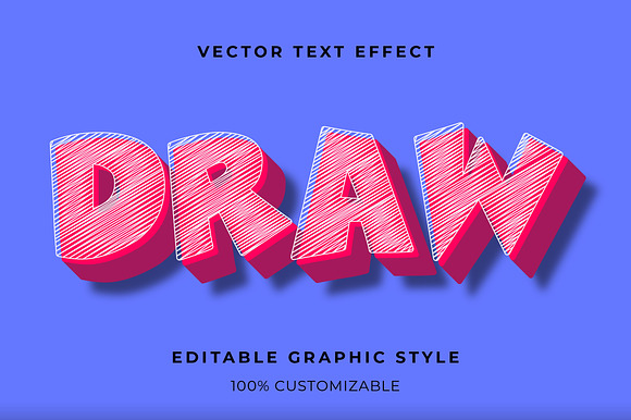 Sketch 3D Block Text Effect preview 3