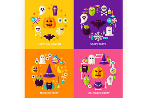 Happy Halloween Vector Concepts