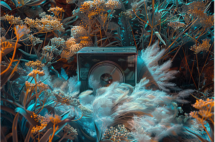 Camera in forest capturing electric, a Nature Photo by LaVika