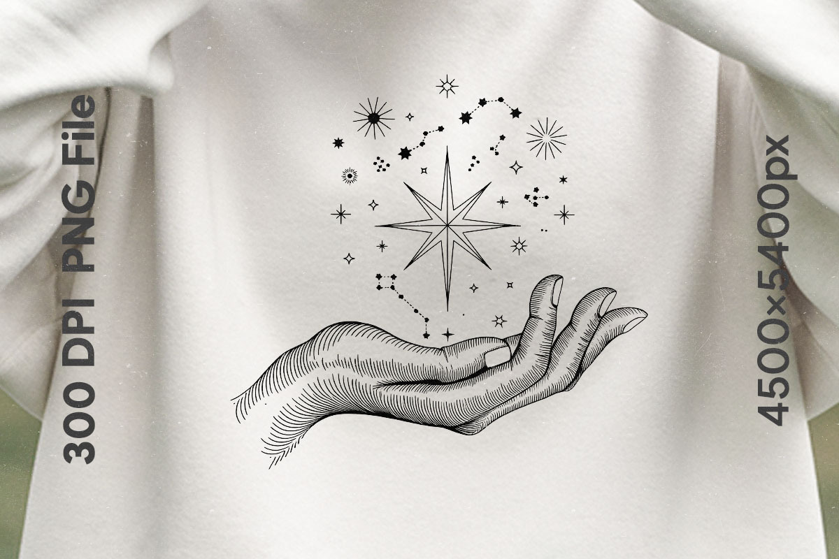 Hand Drawn Mystic & Celestial Bundle, an Object Graphic by GlitterCraft (Photo 23 of 41)