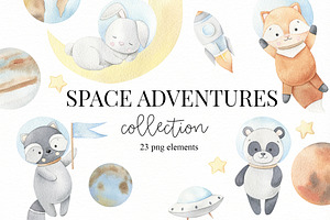 Space Adventures - Watercolor Set