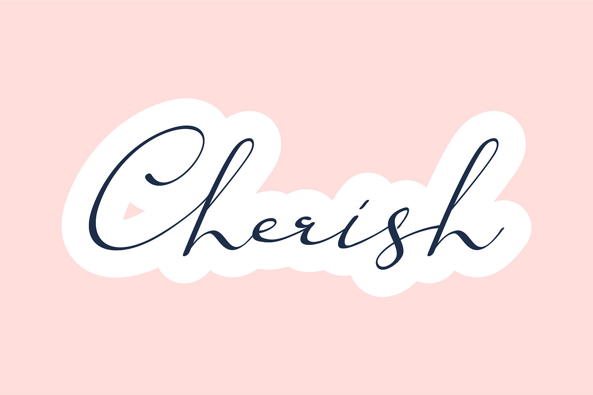 Cherish - Handwritten Font, a Script Font by Fonteca