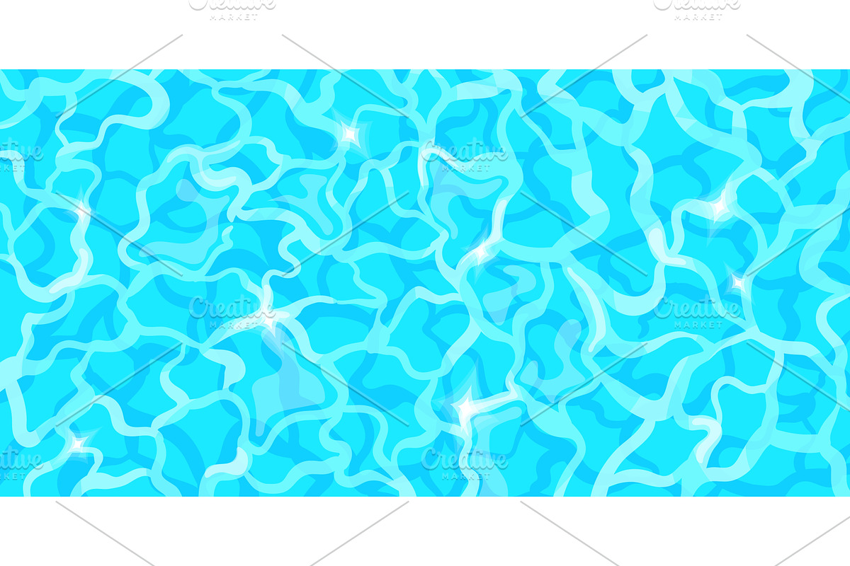 Pool water top view. Sea ripple, an Illustration by Stock-Smart-Start
