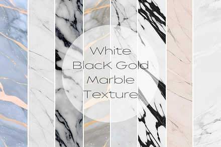 White Black and Gold Marble Texture, a Texture Graphic by UniqueMe