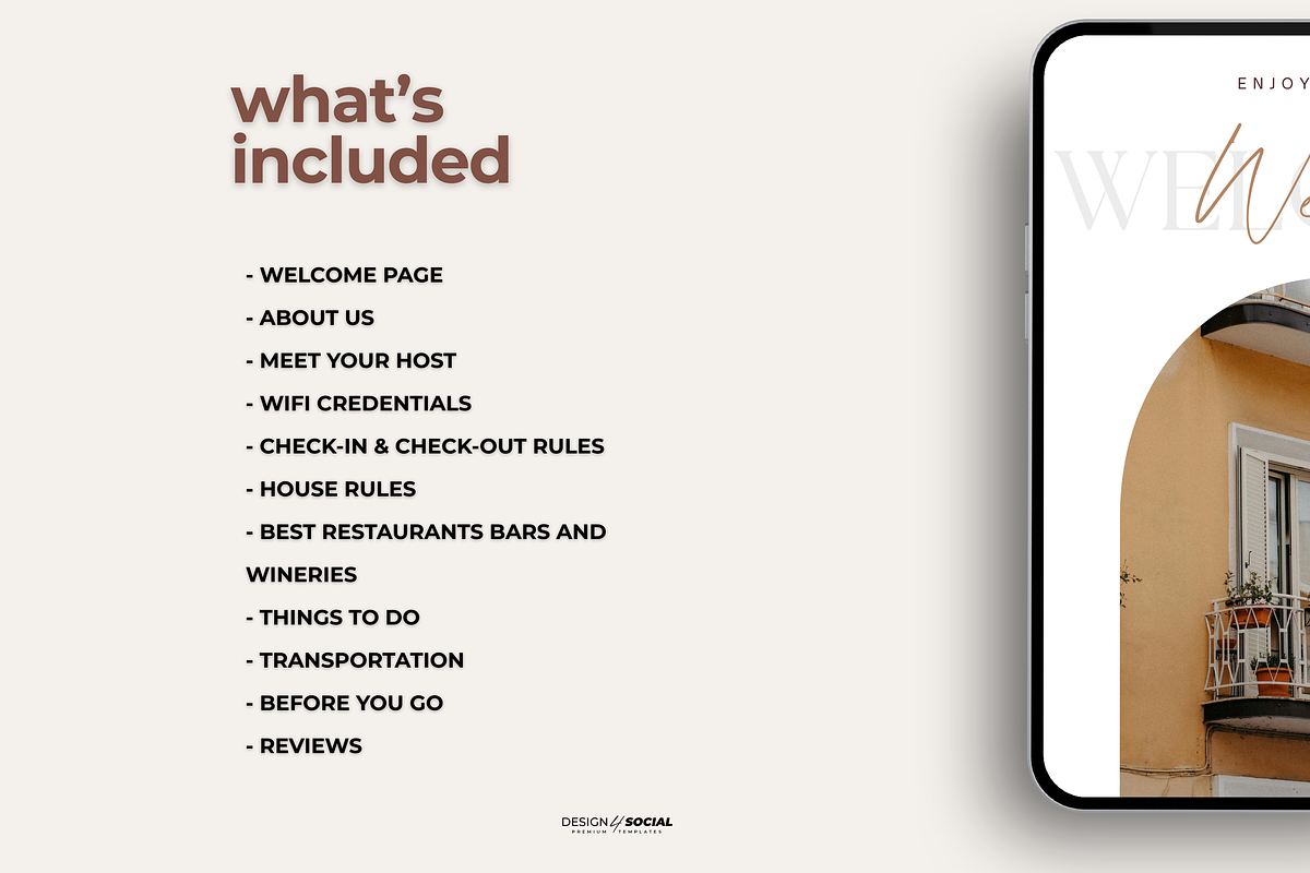 Airbnb Welcome Guide Template preview 3