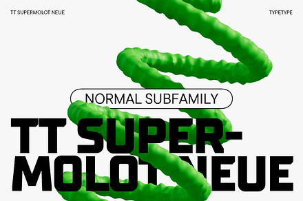 TT Supermolot Neue Basic, a Sans Serif Font by TypeType