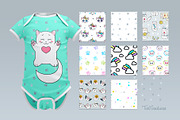 Kawaii cats | Clipart & patterns, an Illustration by TaniCreatures (Thumbnail 6 of 11)