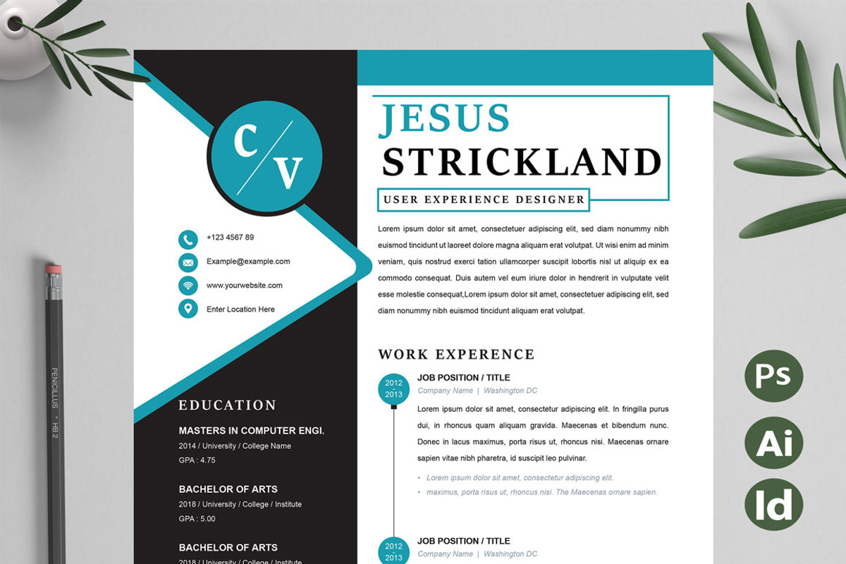 New CV 2023, a Resume Template by Attractive Resume (Photo 1 of 3)