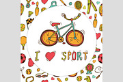 Hand drawn sport icon set, a Healthcare Illustration by Helen Sko (Thumbnail 2 of 5)