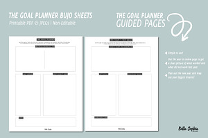 Goal Planner Bujo Printable