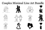 Couples Outline Illustration Set, a Graphic by hafijul (Thumbnail 2 of 3)