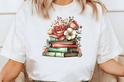 Whimsical Spring Book stack Clipart, an Illustration by Designworld (Thumbnail 7 of 8)