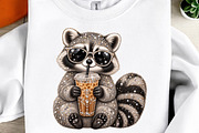 Rhinestone Funny Raccoon PNG, a Transportation Illustration by Digital Artistic99 (Thumbnail 2 of 5)