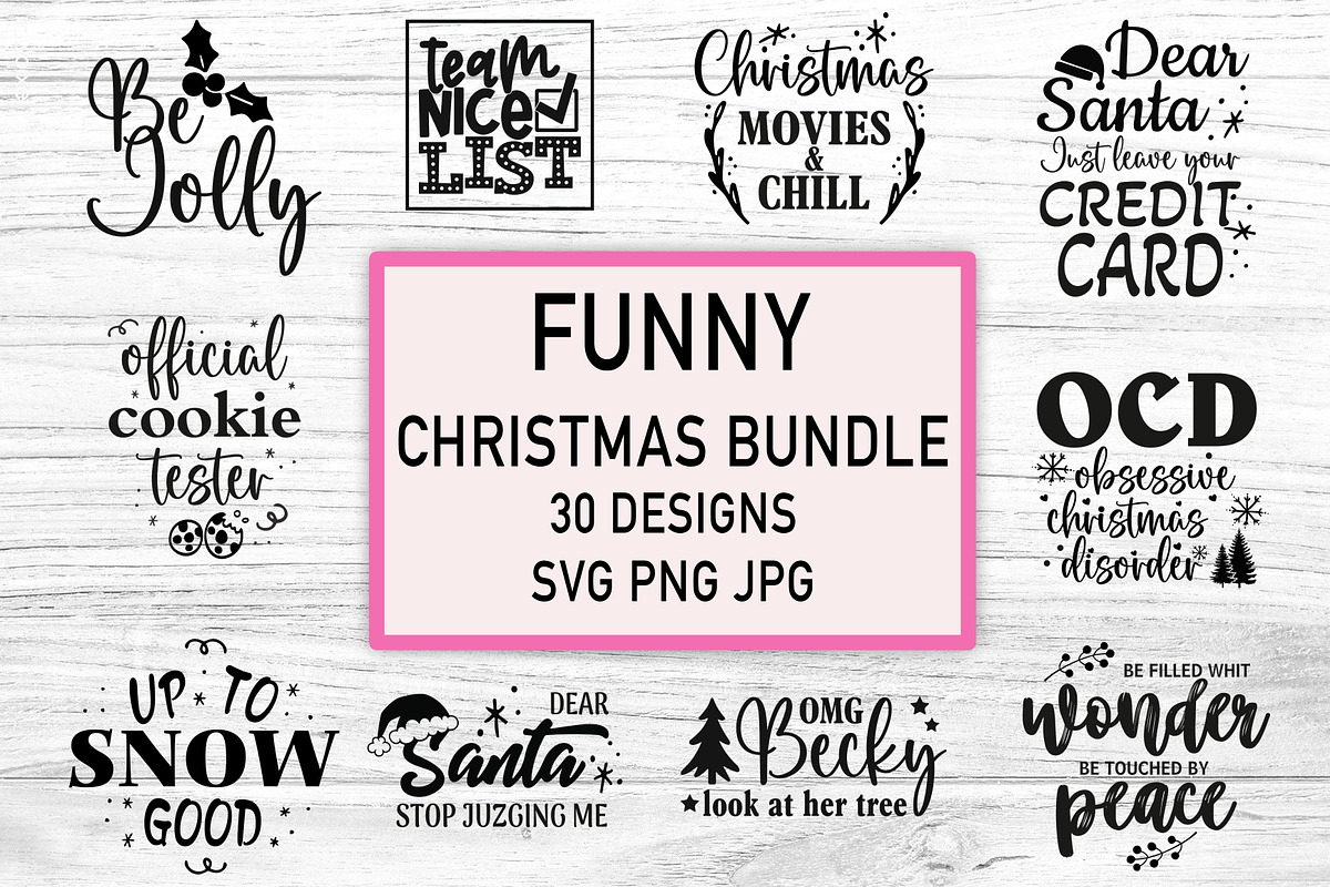 Funny Christmas SVG Bundle, an Object Graphic by TumblerArtDS (Photo 2 of 4)