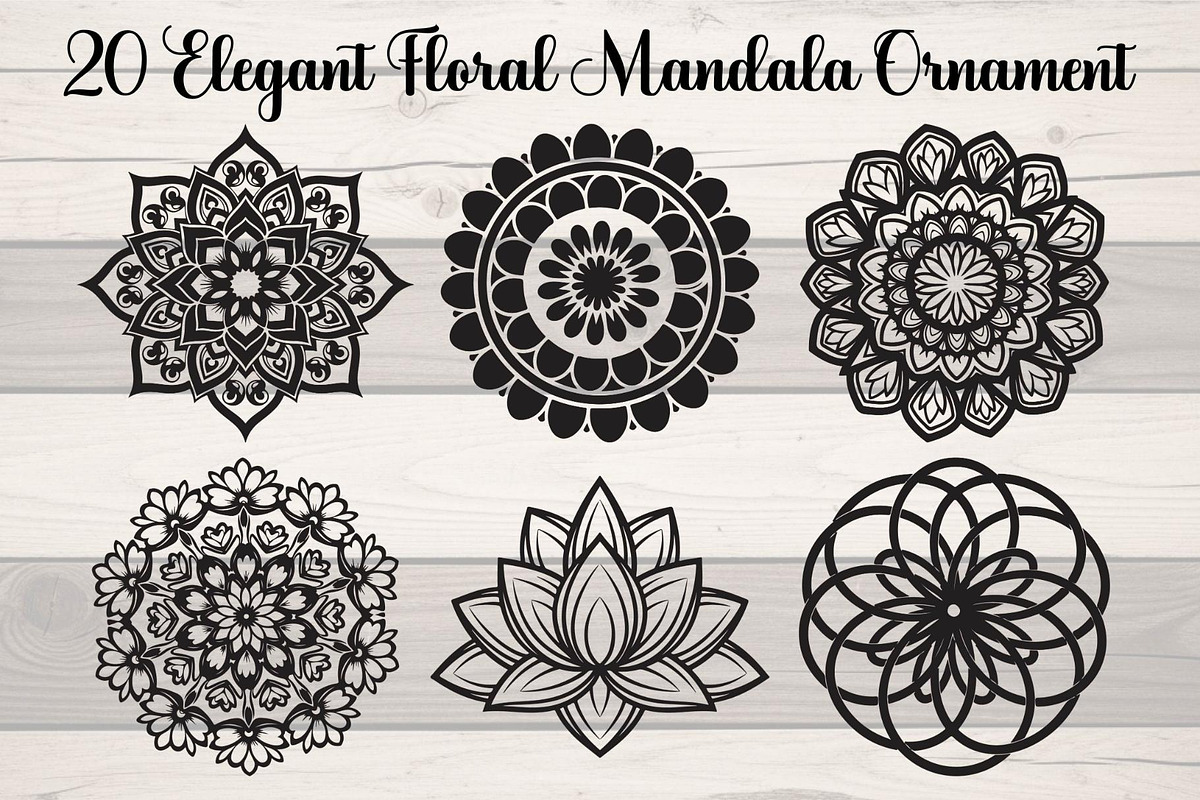 Elegant Floral Mandala Ornament, an Object Graphic by Creativeshirt (Photo 1 of 12)