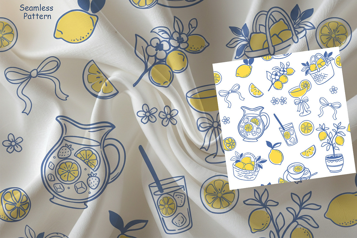Lemon Vector Clipart Set, an Object Graphic by Watercolor dreams (Photo 5 of 5)