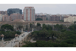 Valencia Scene With Ancient Bridge