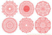 Coral Doily Clipart & Vectors, an Illustration by Amanda Ilkov (Thumbnail 4 of 4)