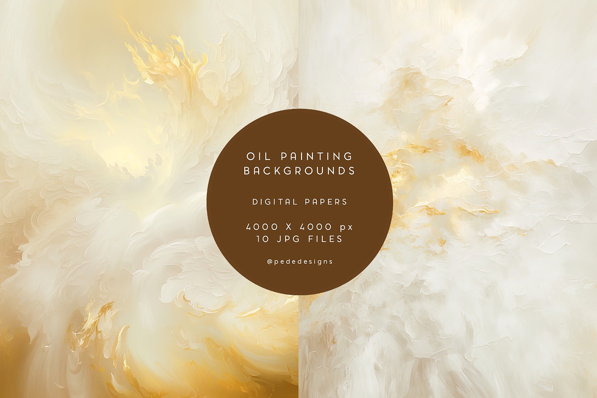 Golden Oil Backgrounds, a Texture Graphic by PeDe Designs (Photo 2 of 6)
