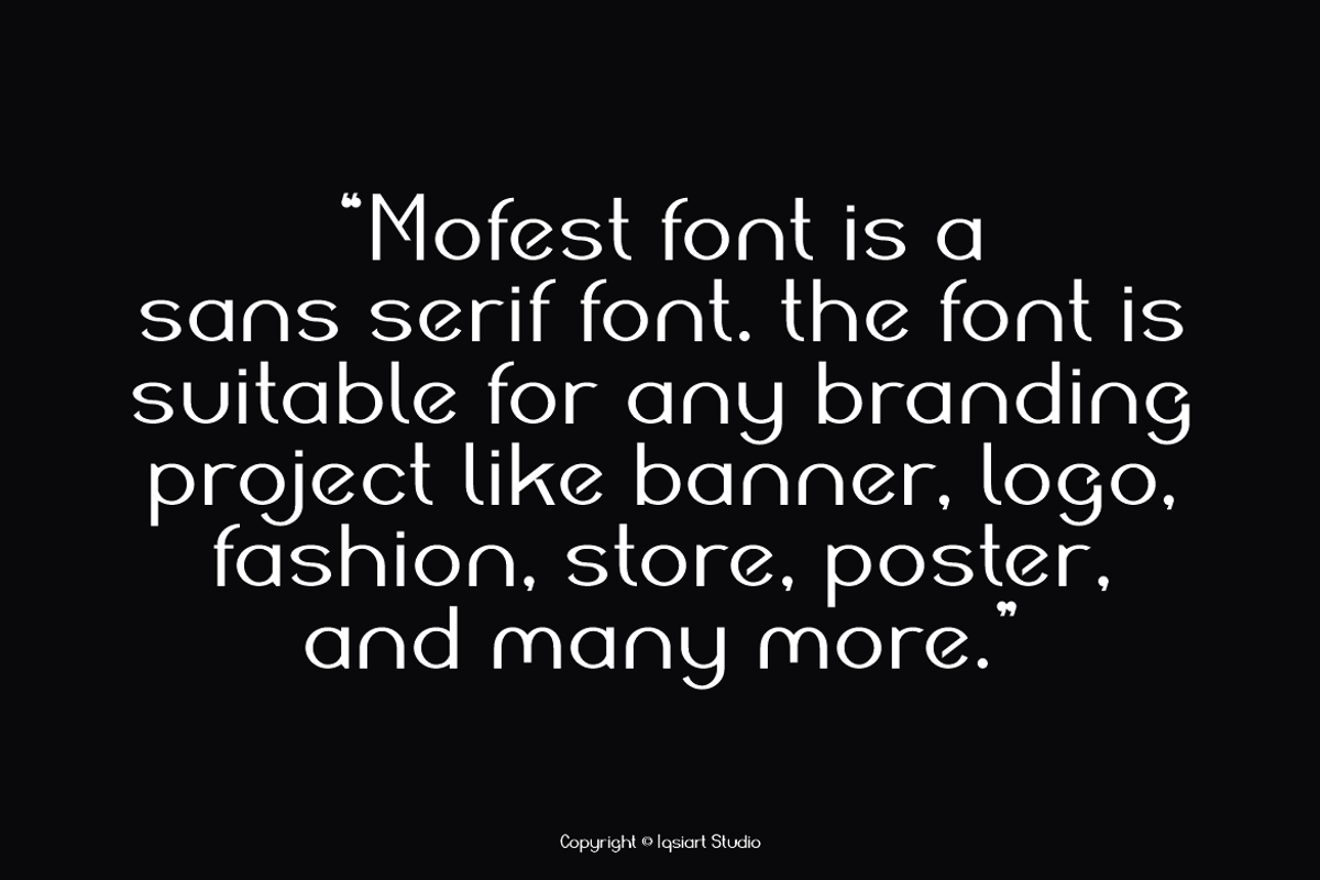 Mofest - Elegant Sans Font, a Sans Serif Font by Iqsiart Studio (Photo 8 of 13)