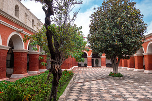 Peaceful Courtyard at Santa Catalina Monastery, Arequipa, Peru, an Architecture Photo by GoodGoods
