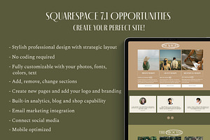 Coach Squarespace Website Template