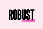 Robust bold condensed sans, a Sans Serif Font by supfonts (Thumbnail 1 of 9)