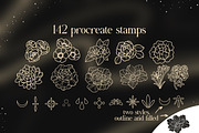 140+ procreate celestial stamps, a Brush Add-On by laura.design (Thumbnail 3 of 8)