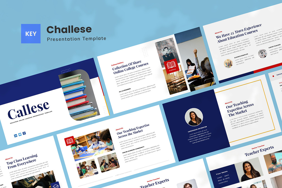 Callese - Education Keynote Template, a Presentation Template by FBSCreative (Photo 1 of 5)