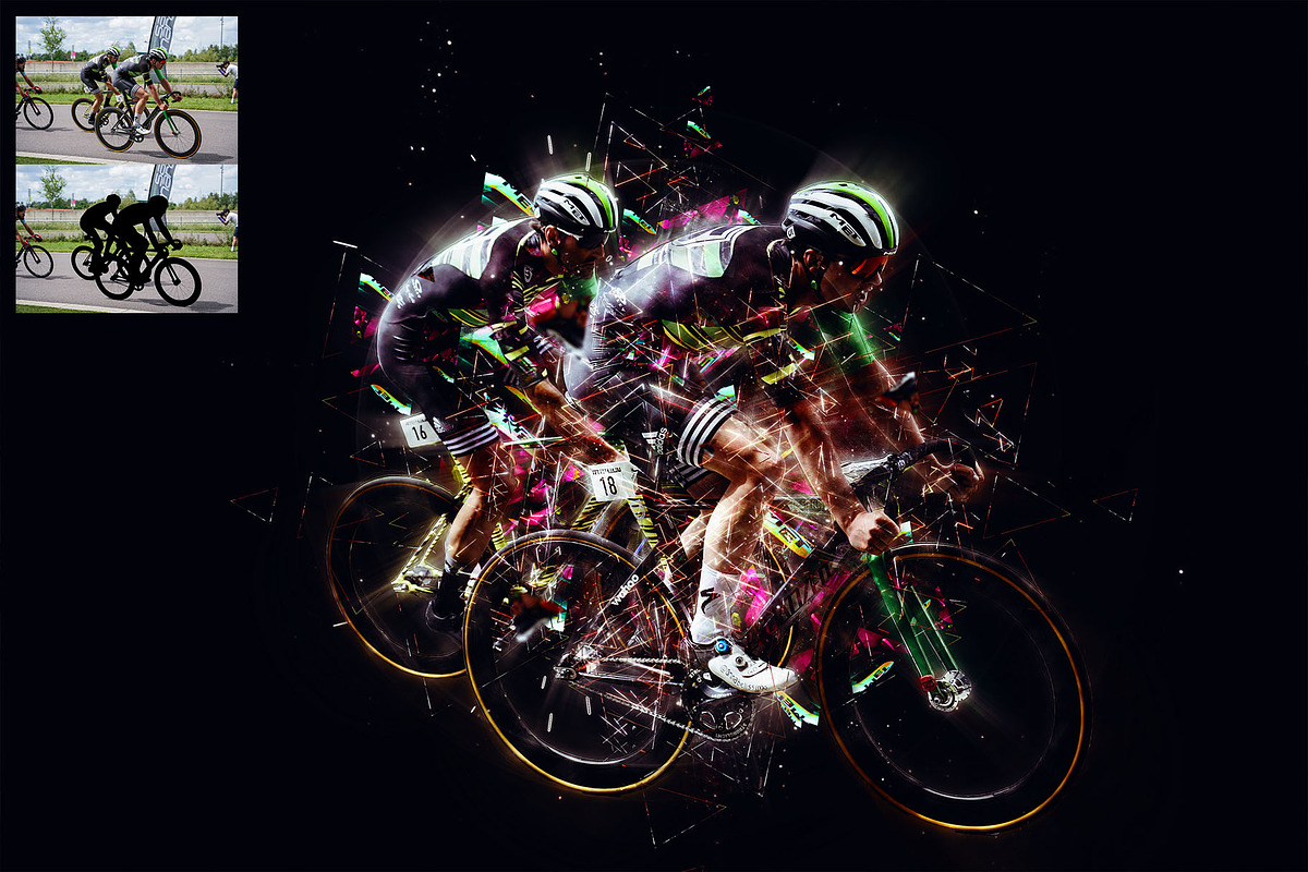 Tesseract Photoshop Action, an Action Add-On by AndriyFM (Photo 5 of 15)