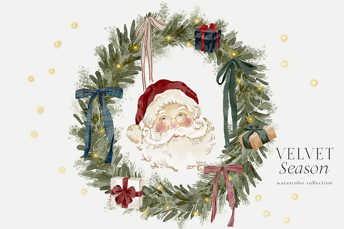 Christmas holiday graphics bows, an Object Graphic by Grace Noboa Illustrations (Photo 3 of 15)