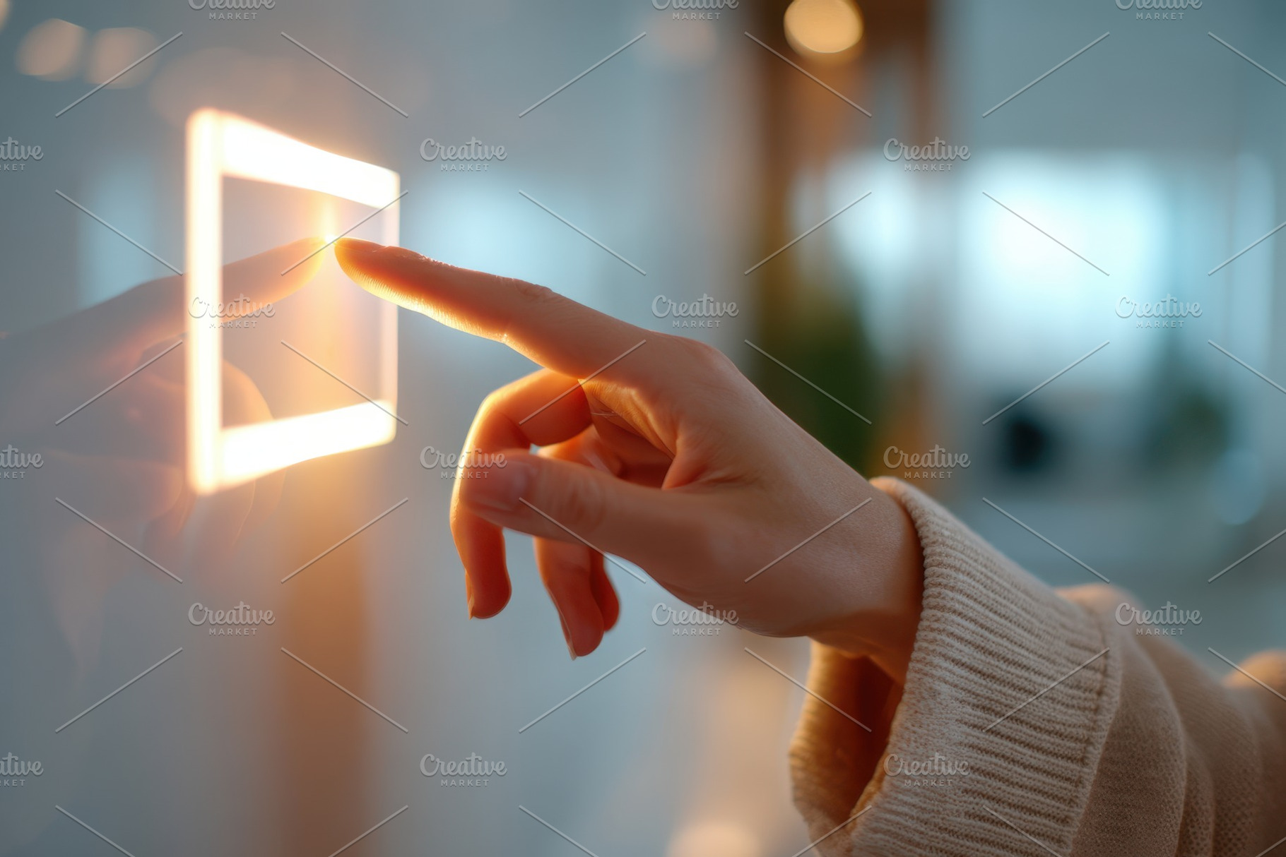 Hand Interacting with Smart Home Panel, a Technology Photo by AlyaAnd